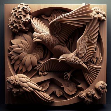 3D model Emblem Take 2 ja Kazumasa Kiuchi Jun Watanabe (STL)